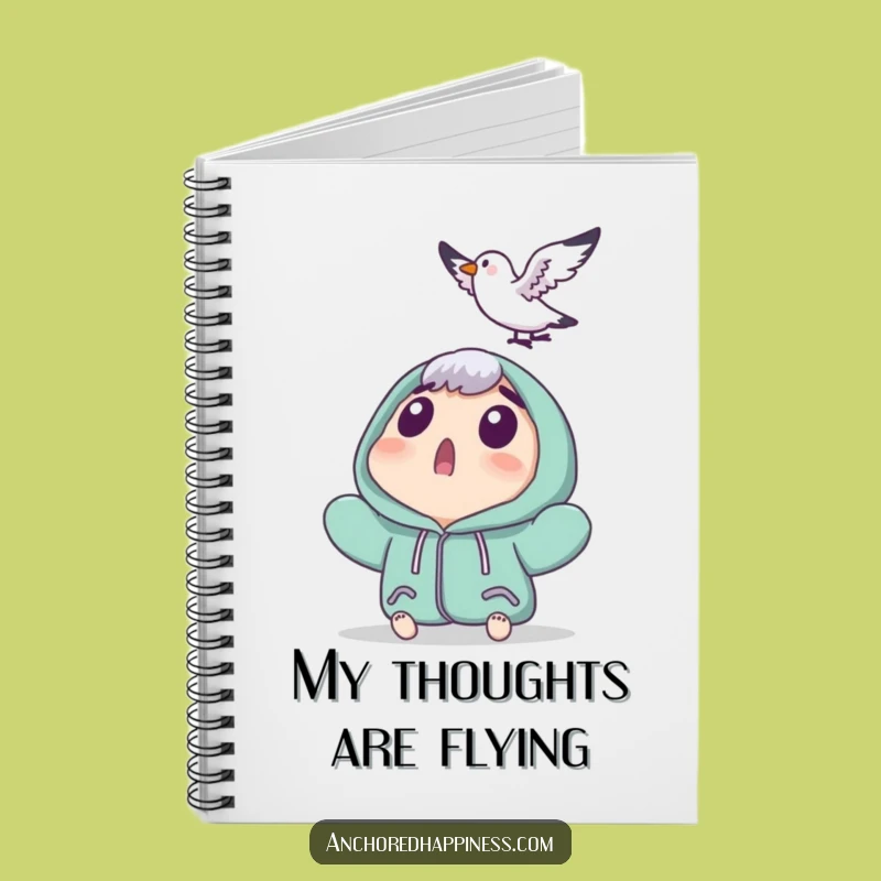 Funny Seagull Surprise Notebook - Jot Down Ideas with This Hilarious Character!