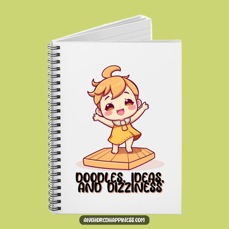 Funny Tilted Deck Dancer Notebook - Jot Down Laughs & Ideas