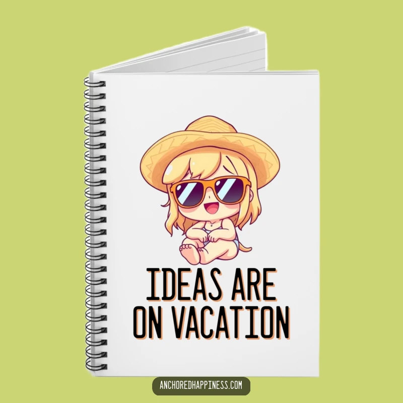 Funny Lounging Character Notebook - Jot Down Relaxed Thoughts