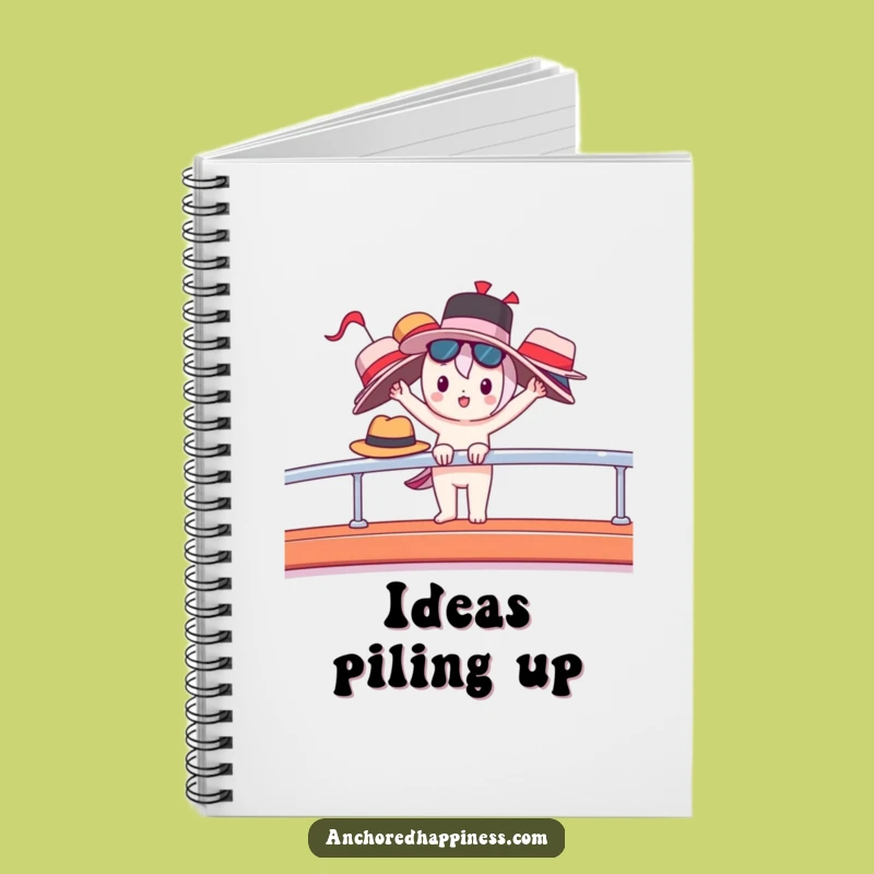 Funny Yacht Life Notebook - Balancing Hats, Luxury Boat Journal