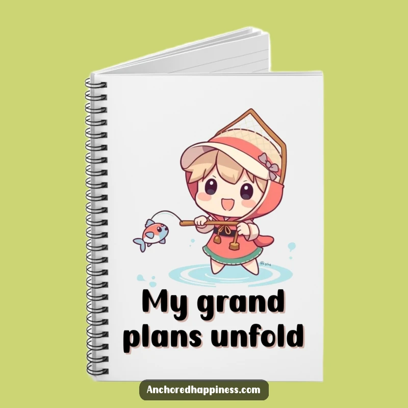 Funny Big Net Fisher Notebook - Jot Down Your Catchy Ideas