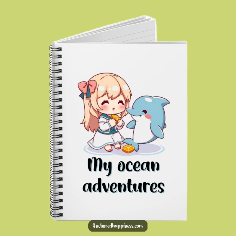 Funny Dolphin Snack Notebook: Cute Character's Friendship for Your Notes