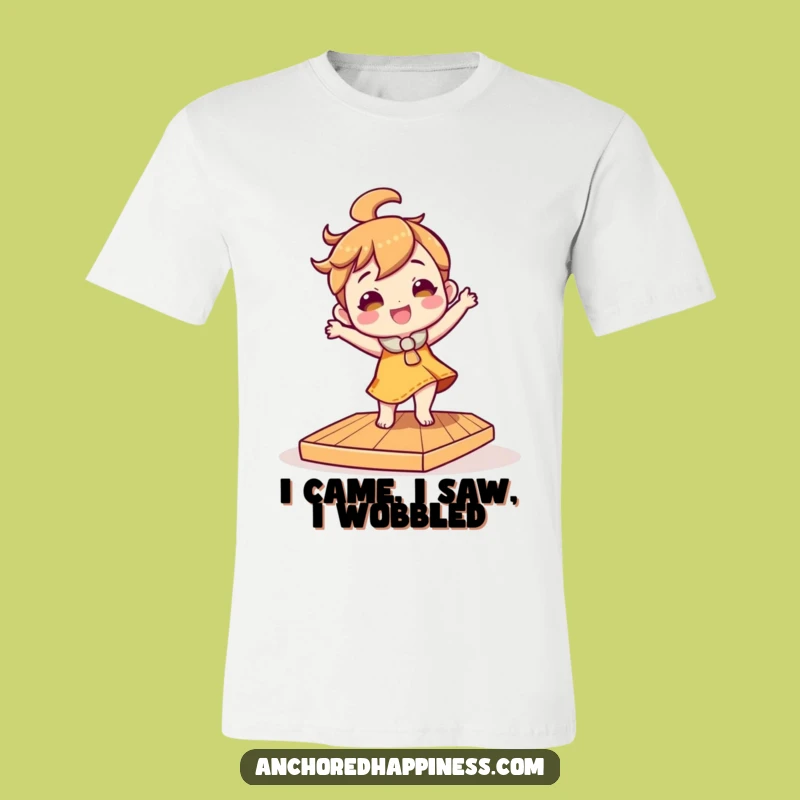 Funny Tilted Deck Dancer T-Shirt - Hilarious Character Tee for a Good Laugh