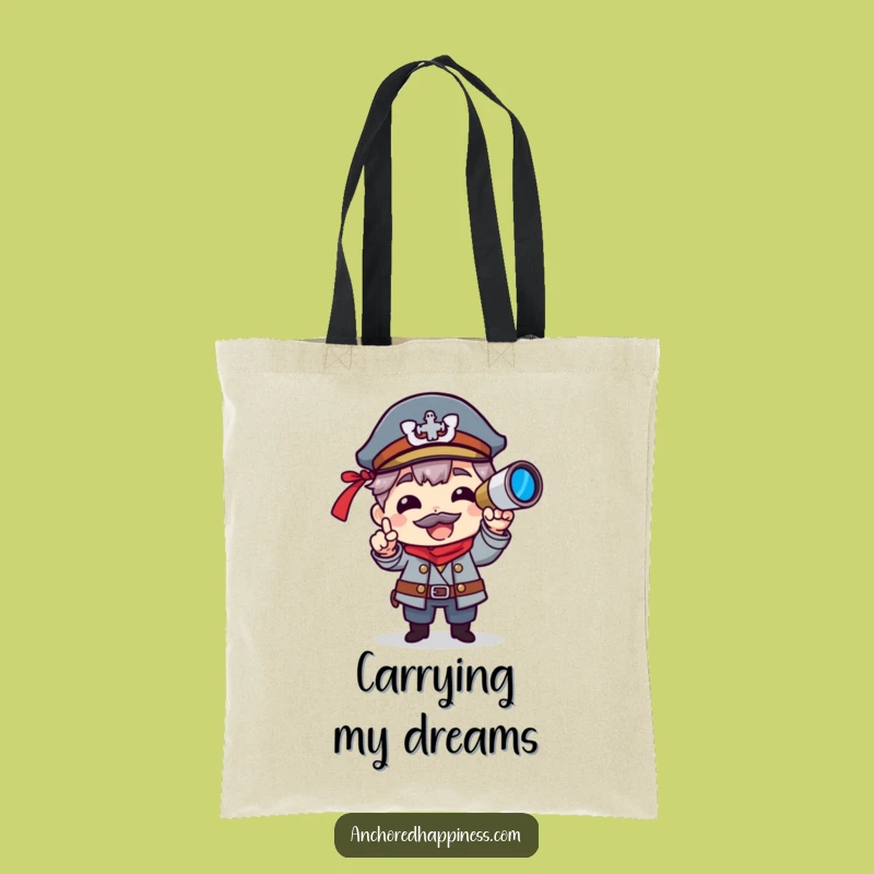 Funny Captain Spyglass Tote Bag - Spacious and Hilarious Nautical Carry-All
