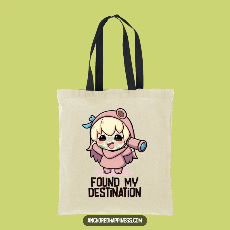 Funny Kawaii Explorer Tote Bag - Carry Your Discoveries with Humor!