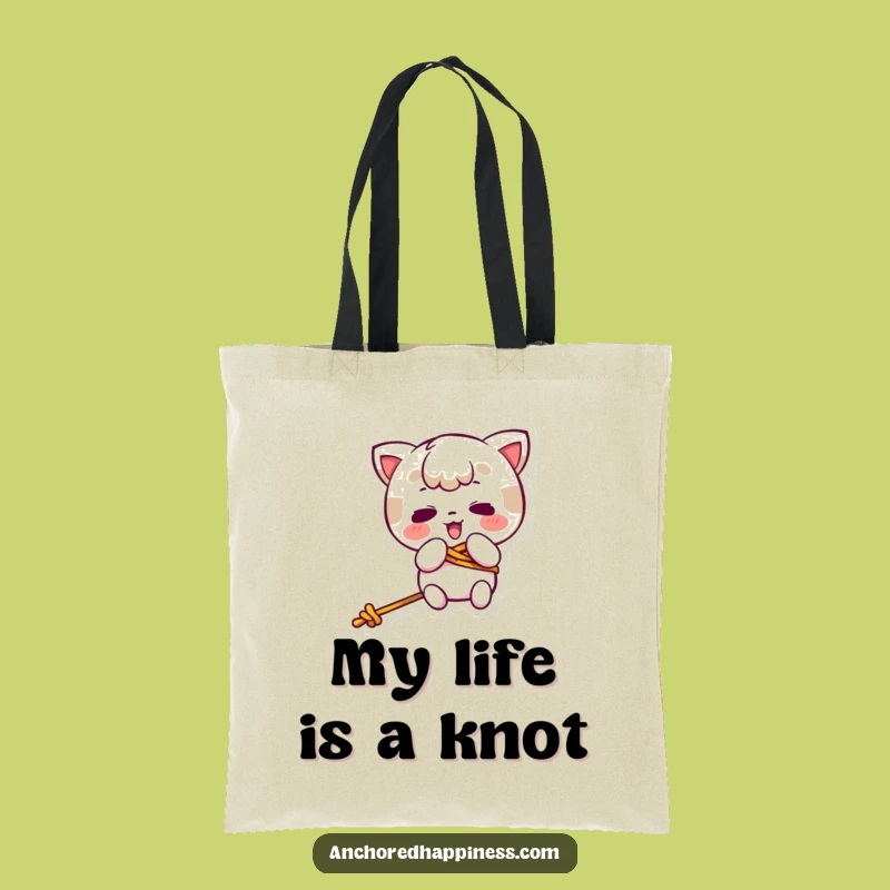 Funny Kawaii Rope Tangle Tote Bag - Hilarious & Handy Carry-All Gift